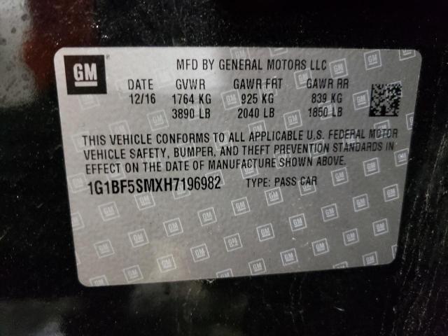 2017 CHEVROLET CRUZE PREM - 1G1BF5SMXH7196982