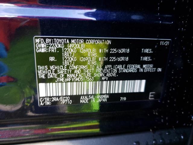 2021 TOYOTA RAV4 XSE JTME6RFV5MD517563