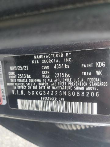 2022 KIA K5 EX - 5XXG34J23NG088206