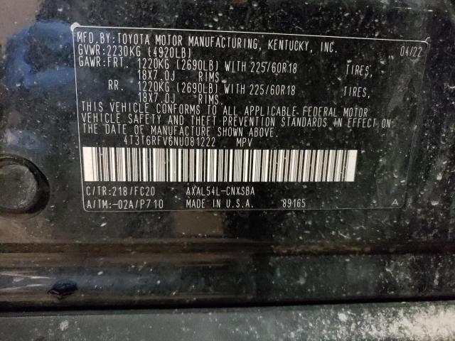 2022 TOYOTA RAV4 SE - 4T3T6RFV6NU081222