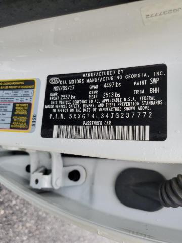 5XXGT4L34JG237772 KIA Optima Lx
