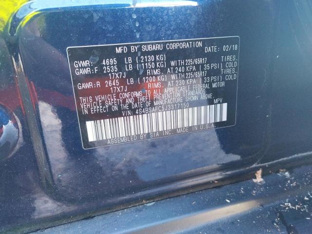 2018 SUBARU OUTBACK 2. 4S4BSAFC5J3317150
