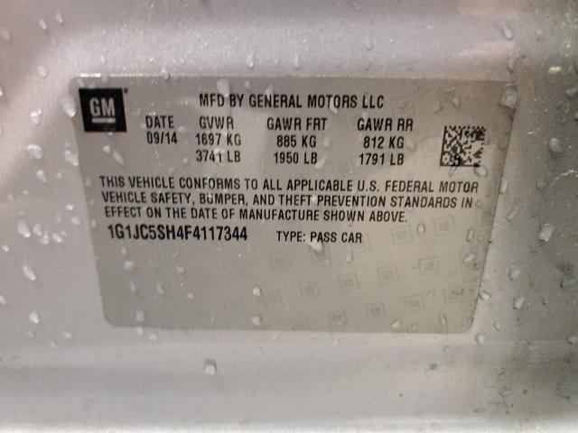 2015 CHEVROLET SONIC LT - 1G1JC5SH4F4117344