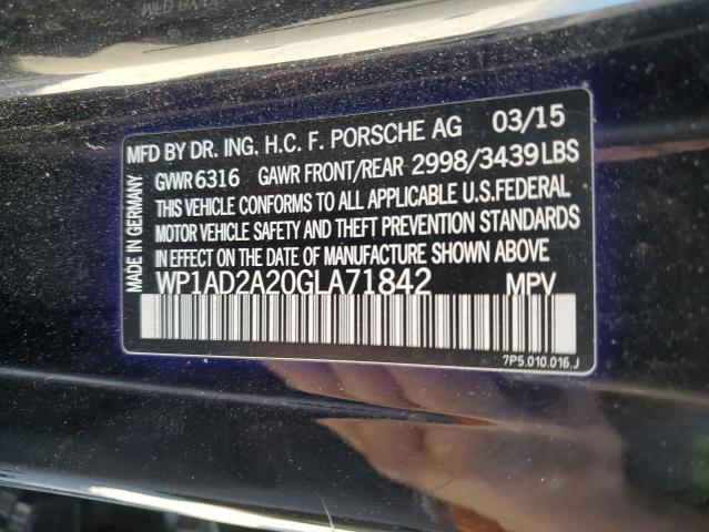 2016 PORSCHE CAYENNE GT - WP1AD2A20GLA71842