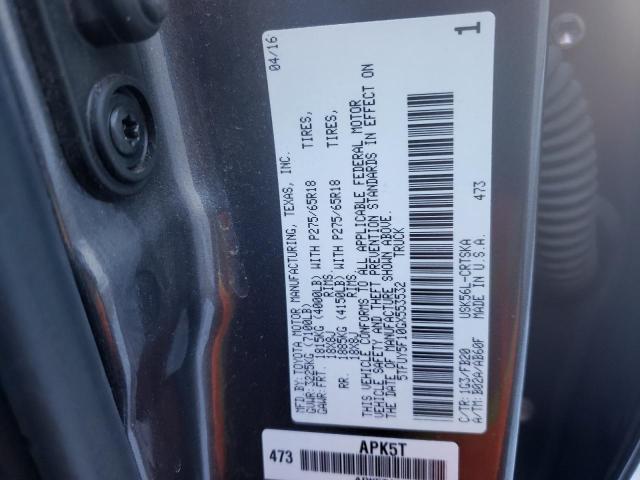 2016 TOYOTA TUNDRA DOU - 5TFUY5F10GX553532