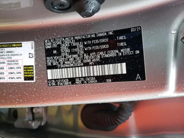 2021 LEXUS RX 350 - 2T2HZMAA0MC203646