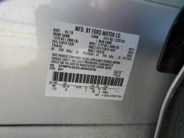 2018 FORD EDGE TITAN 2FMPK3K92JBB42058