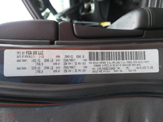 1C4RJFAGXGC318459 Jeep Grand Cherokee Laredo