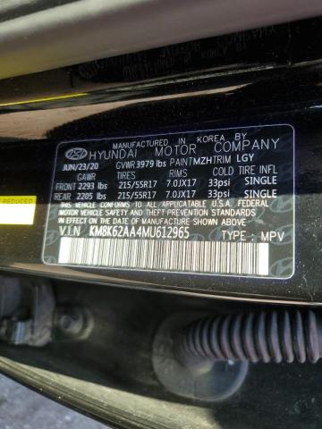 2021 HYUNDAI KONA SEL P - KM8K62AA4MU612965