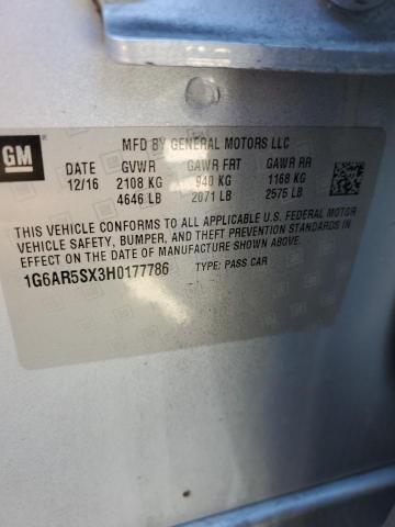 2017 CADILLAC CTS LUXURY - 1G6AR5SX3H0177786