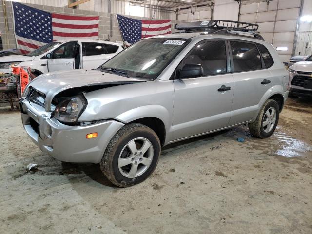 Salvage cars for sale from Copart Columbia, MO: 2007 Hyundai Tucson GLS