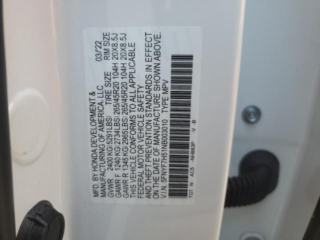 2022 HONDA PASSPORT E - 5FNYF7H51NB003010