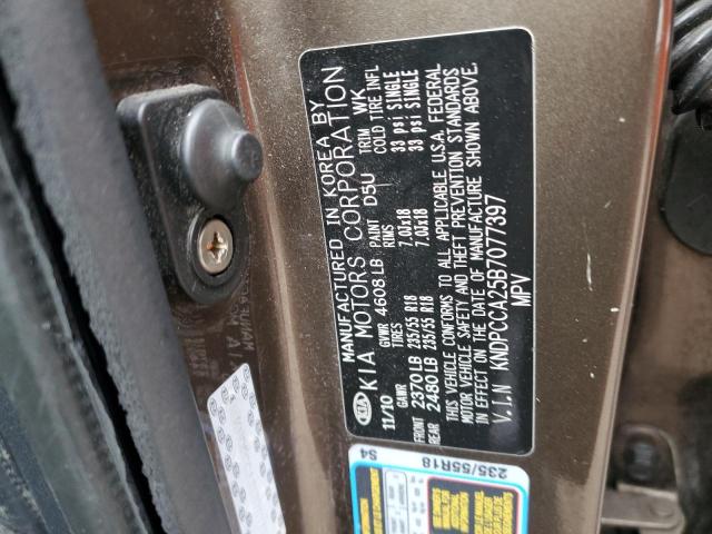 KNDPCCA25B7077397 KIA Sportage Ex