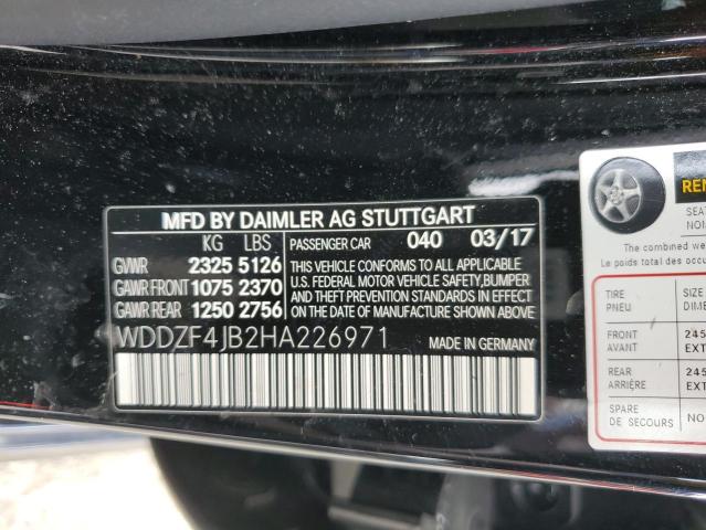 2017 MERCEDES-BENZ E 300 WDDZF4JB2HA226971