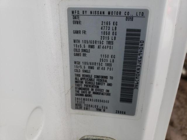 2018 NISSAN NV200 2.5S 3N6CM0KN3JK694040