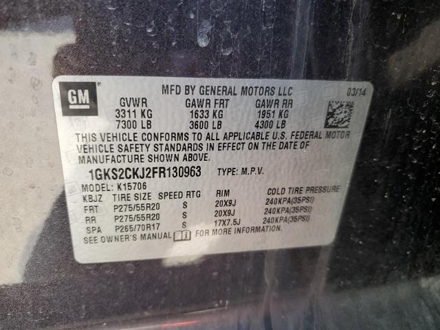 2015 GMC YUKON DENA 1GKS2CKJ2FR130963