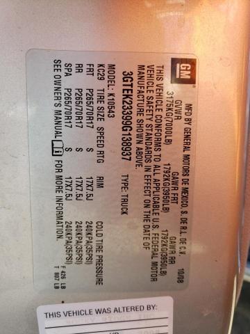 3GTEK23399G138937 GMC Sierra K1500 Sle
