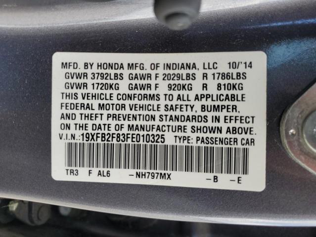 2015 HONDA CIVIC EX 19XFB2F83FE010325
