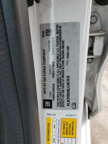 2020 CHEVROLET SPARK 2LT KL8CF6SA8LC467876