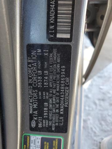 KNADH4A34B6869949 KIA Rio