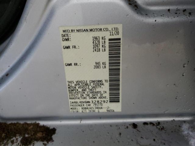 2021 NISSAN ALTIMA SV - 1N4BL4DV6MN328292