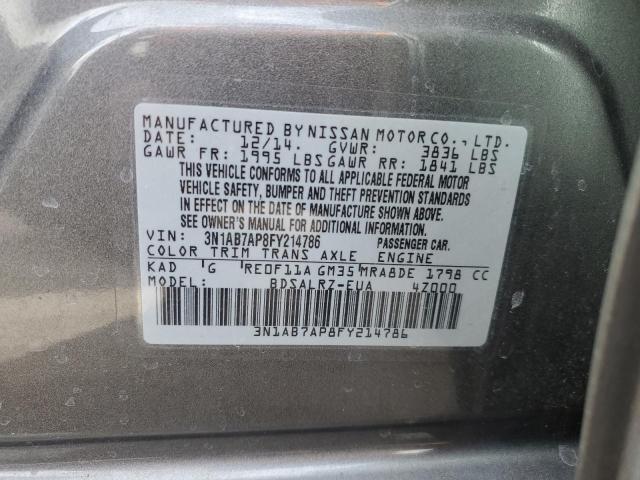 3N1AB7AP8FY214786 Nissan SENTRA S