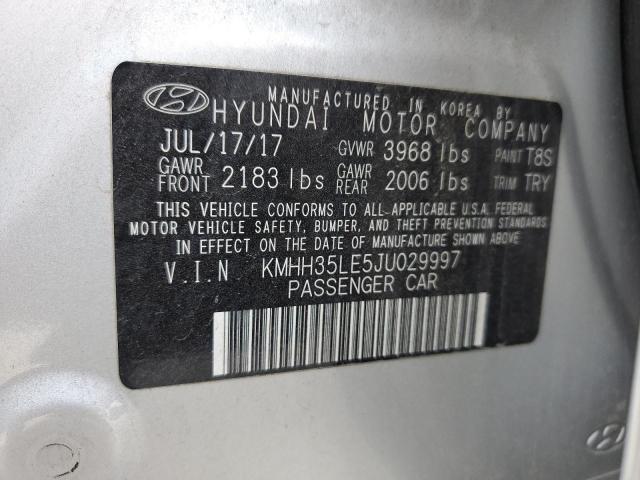 2018 HYUNDAI ELANTRA GT KMHH35LE5JU029997