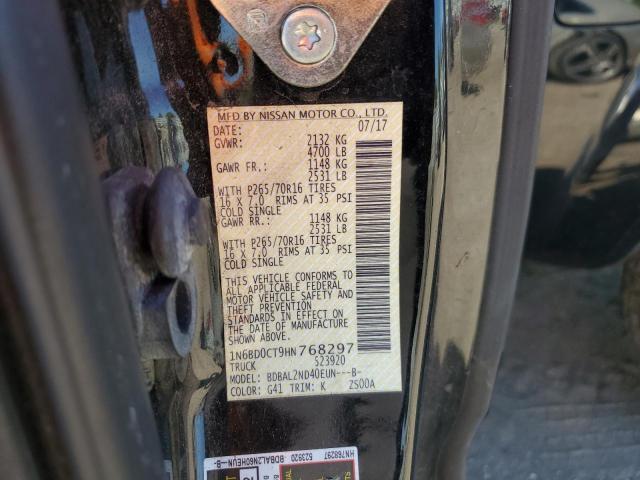 2017 NISSAN FRONTIER S 1N6BD0CT9HN768297