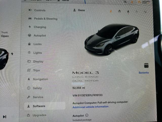 5YJ3E1EB1LF616133 Tesla MODEL 3