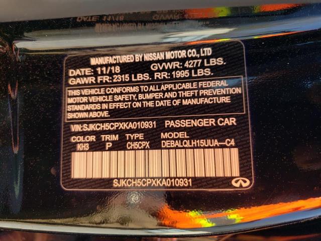 2019 INFINITI QX30 PURE - SJKCH5CPXKA010931