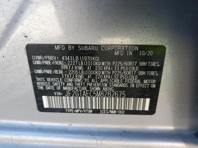 JF2GTAEC5M8282675 Subaru Crosstrek Premium