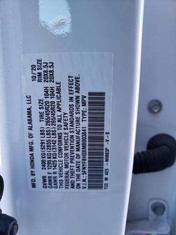 2021 HONDA PASSPORT E 5FNYF8H0XMB003841