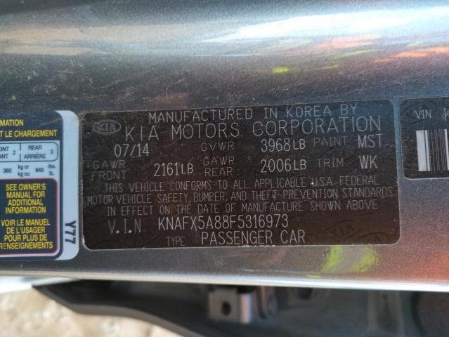 KNAFX5A88F5316973 KIA FORTE EX