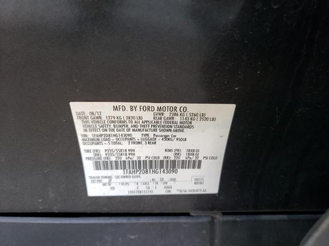 2017 FORD TAURUS SE 1FAHP2D81HG143090