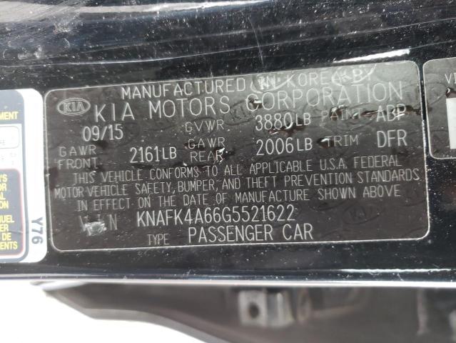 KNAFK4A66G5521622 KIA FORTE LX