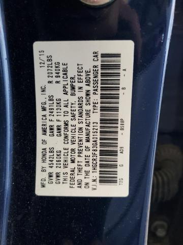 2016 HONDA ACCORD EXL - 1HGCR3F83GA015213
