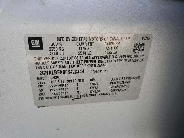 2015 CHEVROLET EQUINOX LT - 2GNALBEK0F6423444
