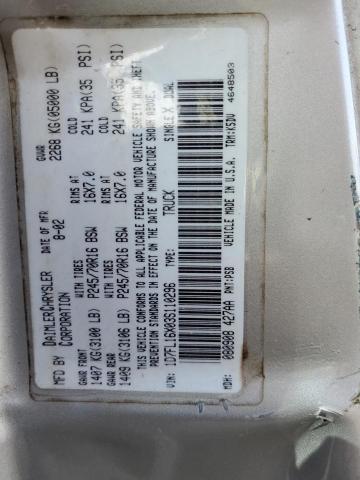 1D7FL16X03S110296 Dodge Dakota Sxt