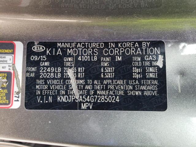 KNDJP3A54G7285024 KIA SOUL +