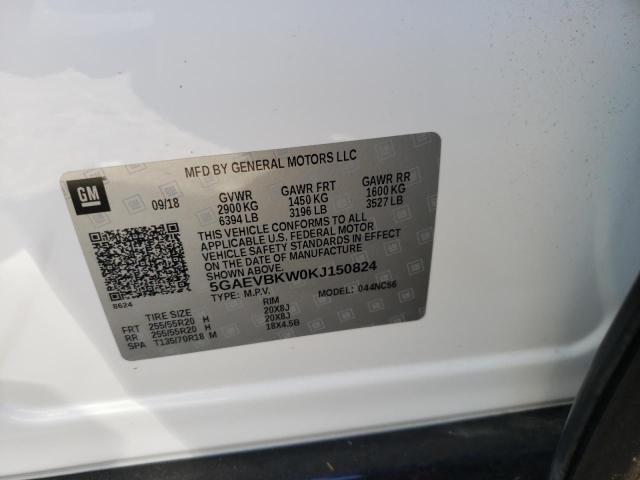 2019 BUICK ENCLAVE PR - 5GAEVBKW0KJ150824