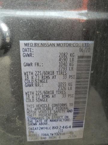 5N1AT2MT4LC802464 Nissan ROGUE S