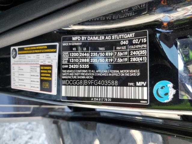 2015 MERCEDES-BENZ GLK 350 4M WDCGG8JB9FG403588