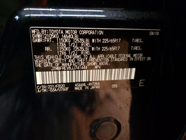 2018 TOYOTA RAV4 LE JTMBFREV8JJ741444