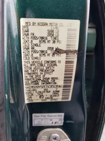 5N1MD28Y52C535396 Nissan Xterra Se