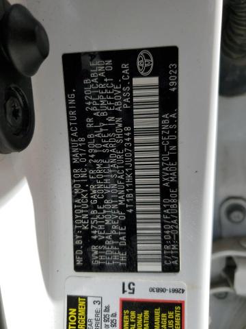 2018 TOYOTA CAMRY L 4T1B11HK1JU073448