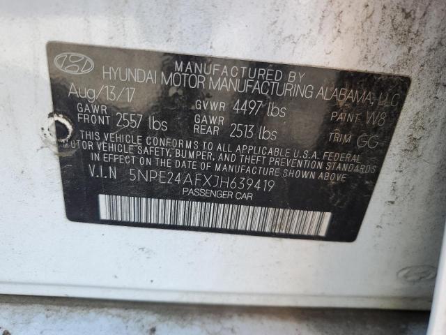 2018 HYUNDAI SONATA SE - 5NPE24AFXJH639419
