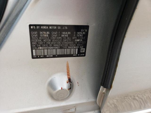 2016 HONDA FIT EX JHMGK5H73GX015437