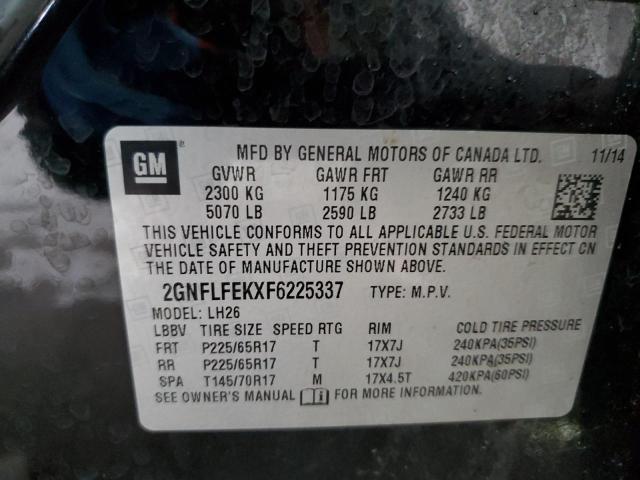 2015 CHEVROLET EQUINOX LT - 2GNFLFEKXF6225337