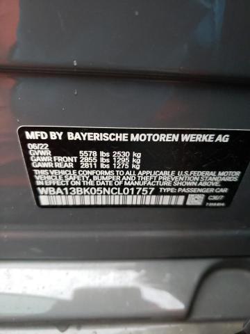 WBA13BK05NCL01757 BMW M550xi