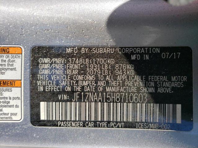 2017 TOYOTA 86 BASE JF1ZNAA15H8710603